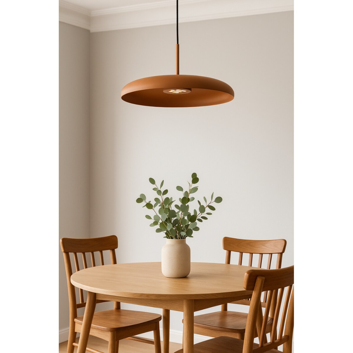 LAMPA WISZĄCA ALUMINIOWA METEORRA BRĄZOWY