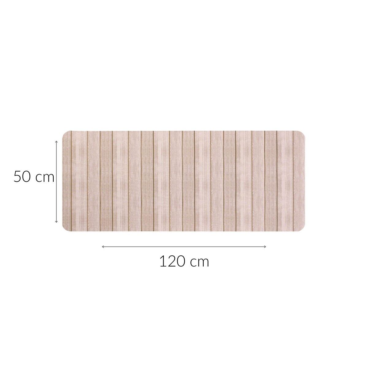 Podłużna mata łazienkowa ze wzorem, 50 x 120 cm