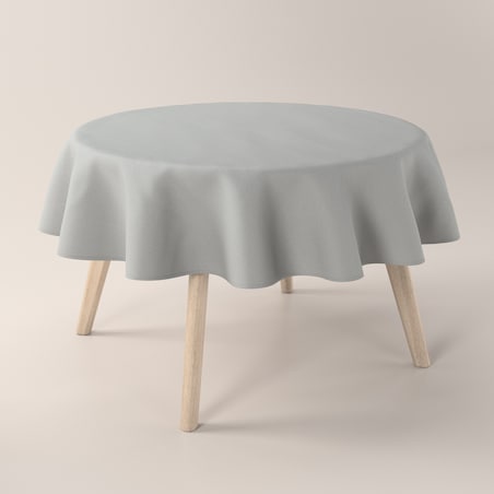 Obrus okrągły 130 x 130 cm szary