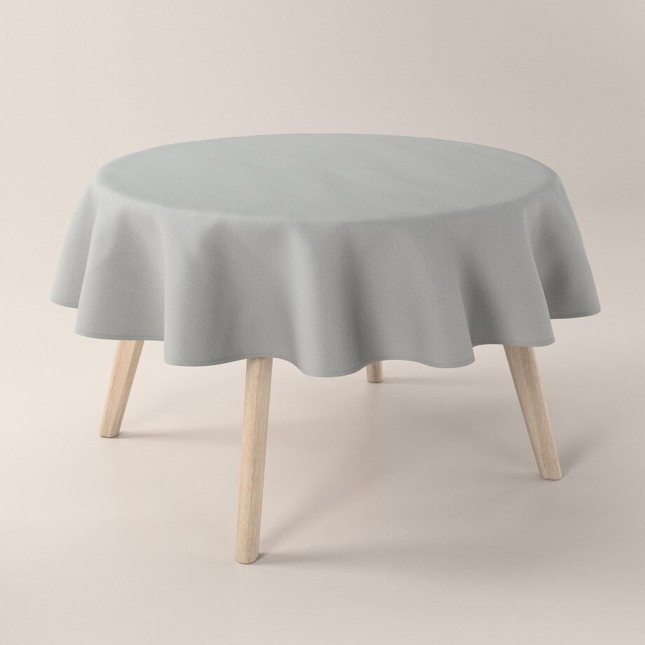 Obrus okrągły 130 x 130 cm szary