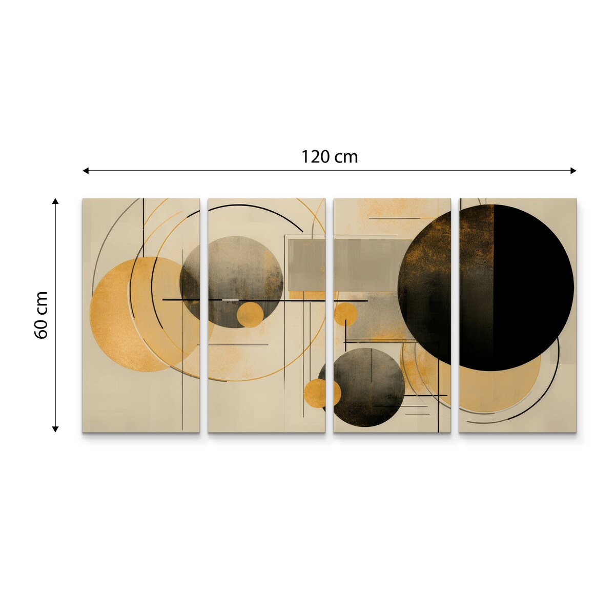Obraz na płótnie Abstrakcyjne koła 120x60cm