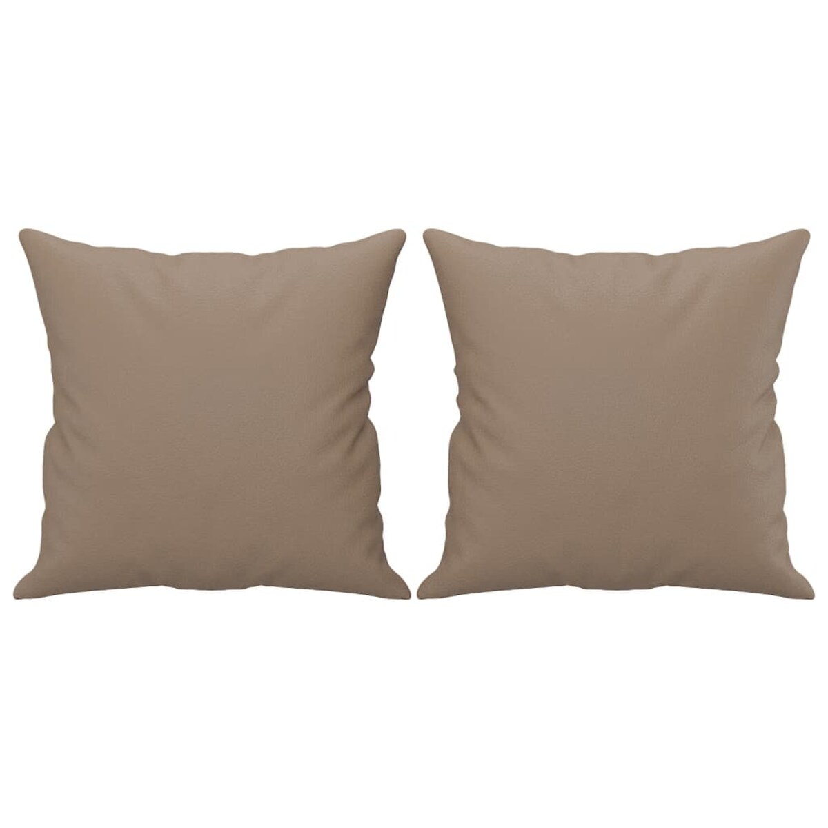 vidaXL 3-cz. komplet wypoczynkowy z poduszkami, cappuccino, ekoskóra