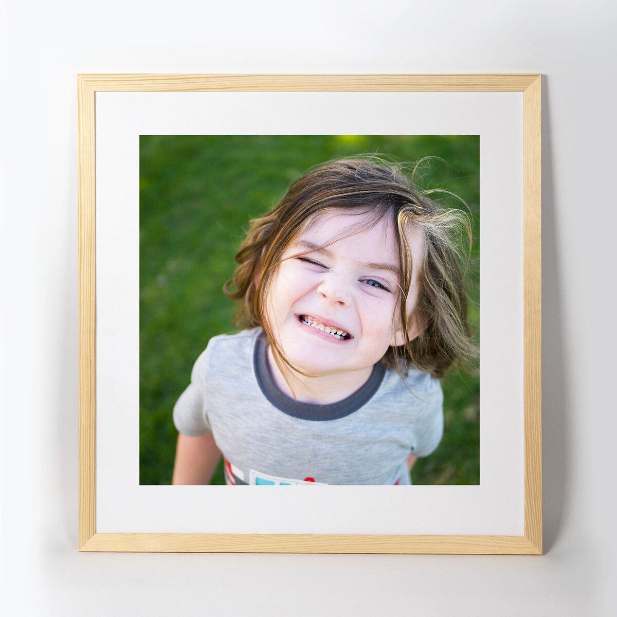 Ramka na zdjęcia 50x50 cm ramka z drewna surowego ramka kwadratowa RAW DIY