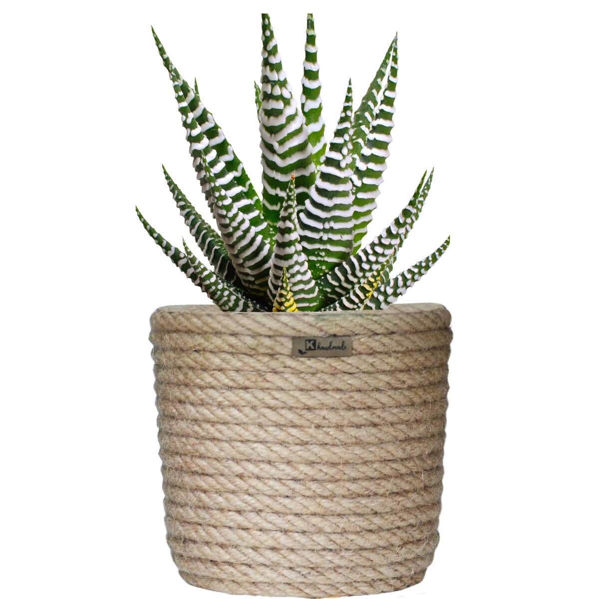 14 BOHO jutowa osłonka na doniczkę koszyk naturalny sznurek z trawy plecionej JUTA styl skandynawski etno loft wzór 14/200