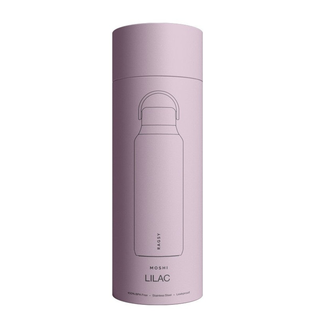 RAGSY MOSHI butelka termiczna z ceramicznym wnętrzem 600 ml, Lilac