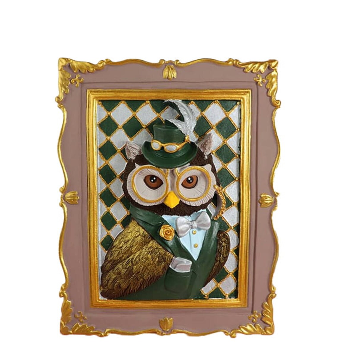 Malowanie 3D - Płaskorzeźba Mądra sowa