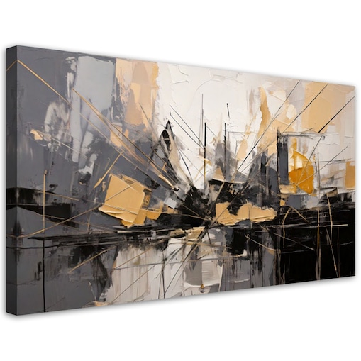 Feeby Obraz, Abstrakcja Miejska Nowoczesna 80x40