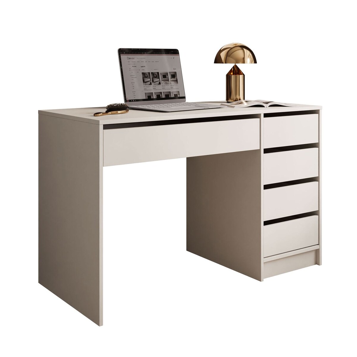 Biurko MADA z szufladami kaszmir mat