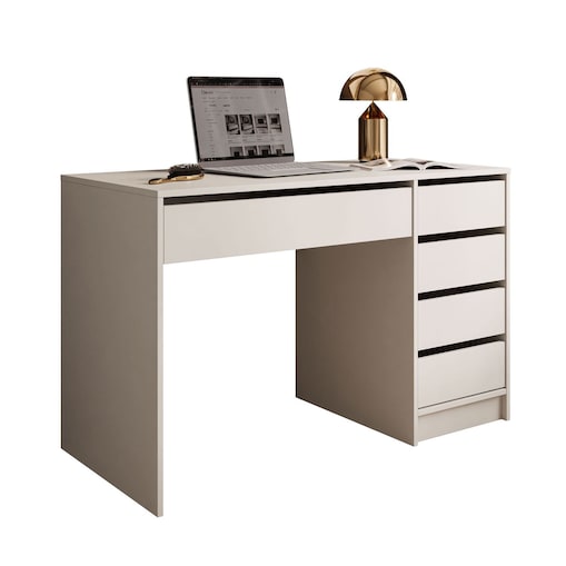 Biurko MADA z szufladami kaszmir mat