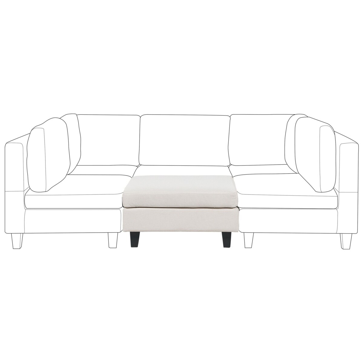 Otomana jasnobeżowa UNSTAD