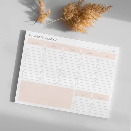 Organizer Tygodniowy na biurko A4!