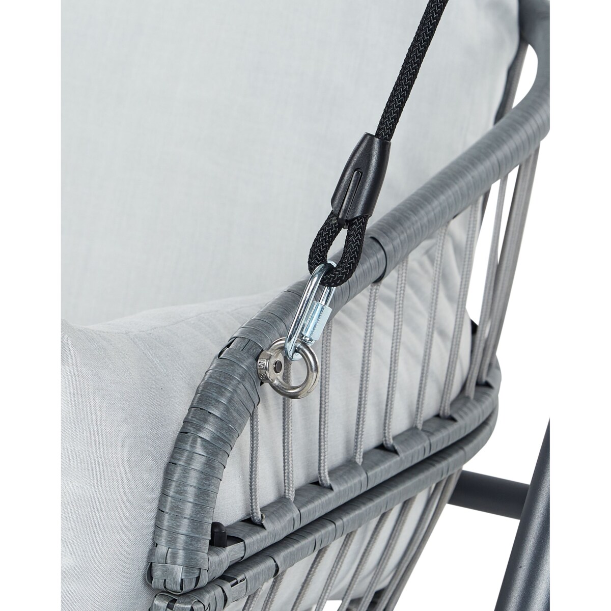 Huśtawka ogrodowa FIASTRA Metal Jasnoszary