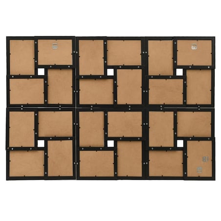 vidaXL Ramka na 24 zdjęcia 13x18 cm, czarna, MDF