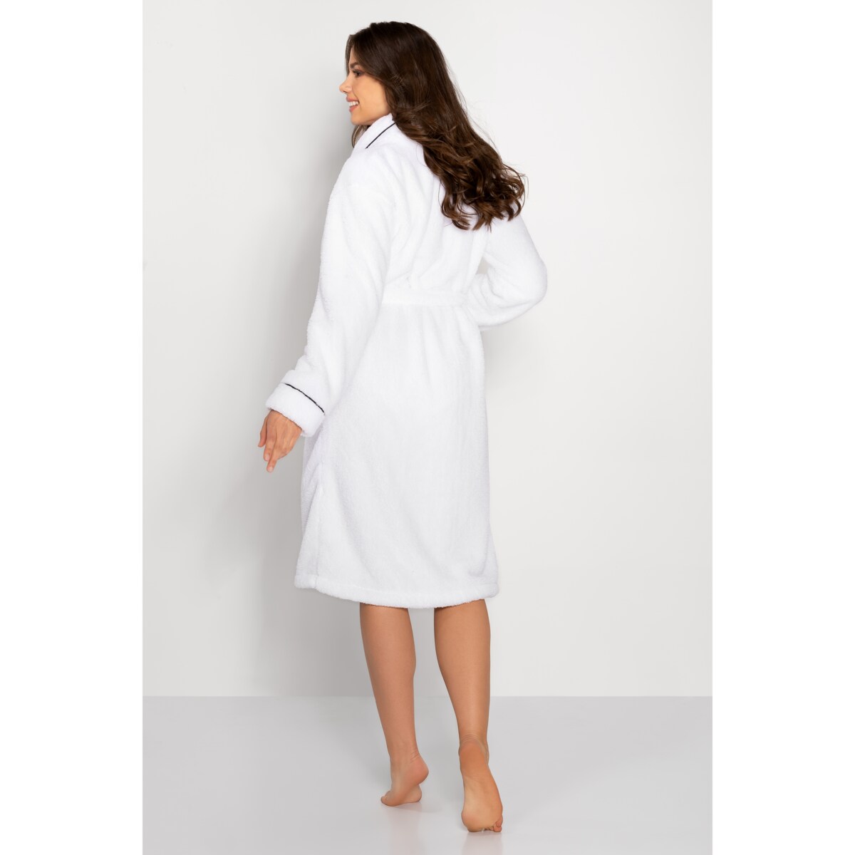 Szlafrok Madame Long White, XL