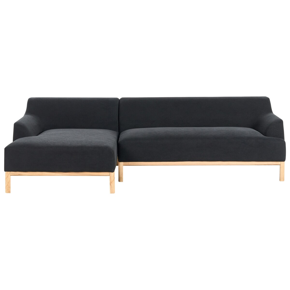 Sofa narożna prawostronna SOSJO Czarny