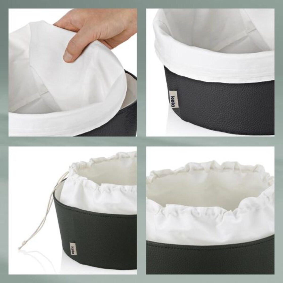 Koszyk na pieczywo S (czarny) Grana Kela