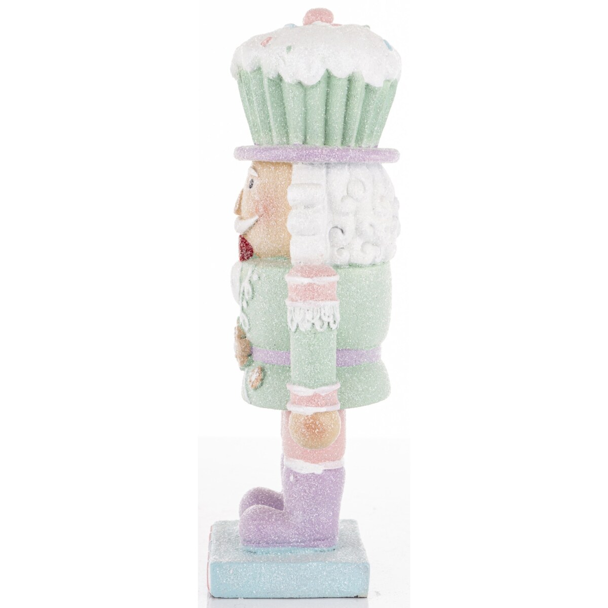 Figurka - Dziadek do orzechów 23x10x7 cm MUFINKOWY