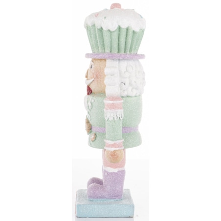 Figurka - Dziadek do orzechów 23x10x7 cm MUFINKOWY