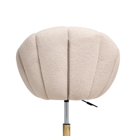 Krzesło obrotowe Obrotowy ANNABELLE Boucle Beżowy