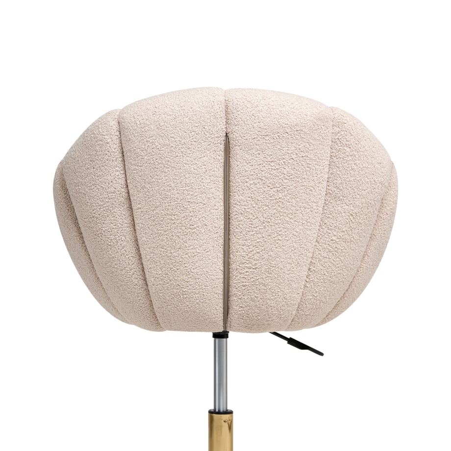 Krzesło obrotowe Obrotowy ANNABELLE Boucle Beżowy