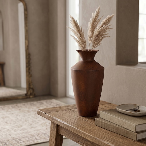WAZON WYSOKI BUTELKA LOFT 30cm NA KWIATY BUKIET TULIPANY DO SALONU DOMU