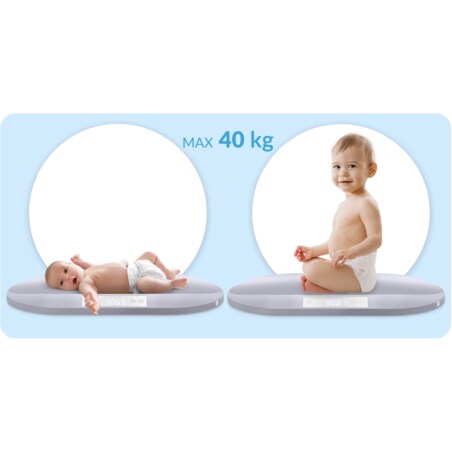 Waga dla niemowlęca elektroniczna dziecięca do 40kg Nukido