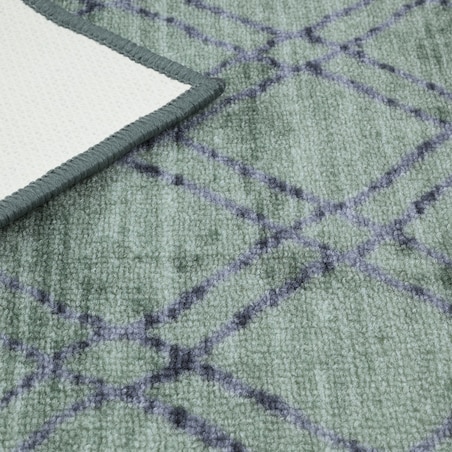 Chodnik Antypoślizgowy Vita 80x300 cm Romby Zielony