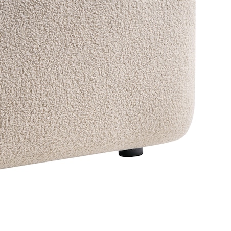 Sofa dla 2 osób ELVA Boucle Beżowy