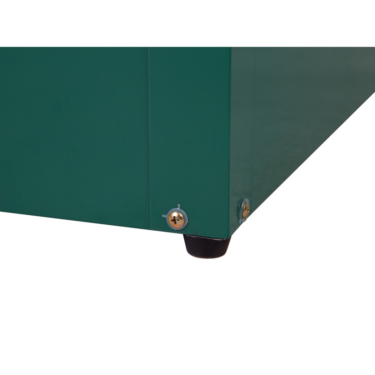 Skrzynia ogrodowa metalowa 400 l zielona CEBROSA