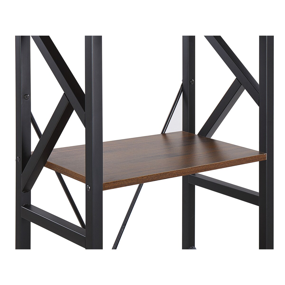 Regał 5 półek ciemne drewno DALE