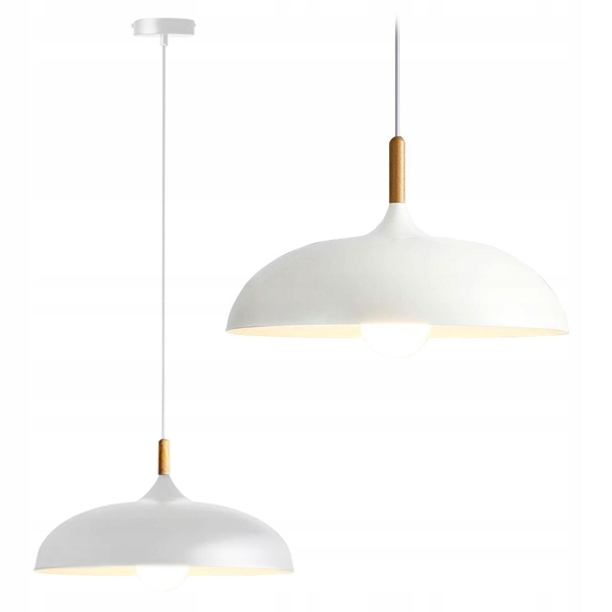 Lampa Wisząca Duża 45Cm Nowoczesna Anzo E27 Kolory