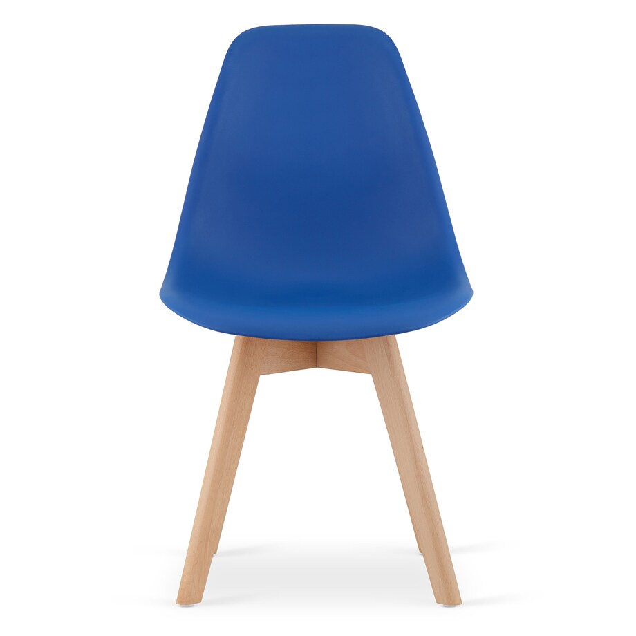 Krzesło do jadalni Kito Niebieskie, Nogi Naturalne 2 szt.