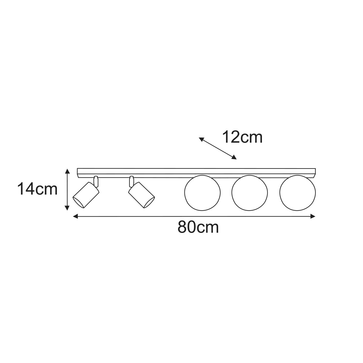 Lampa sufitowa K-6031 z serii NANO