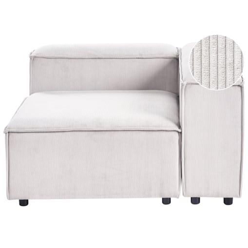 Moduł narożny ARDAL Sztruks Złamana biel Lewostronny