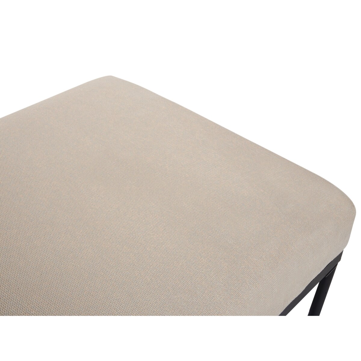 Szezlong len syntetyczny beżowo-złoto brązowy MALMOS