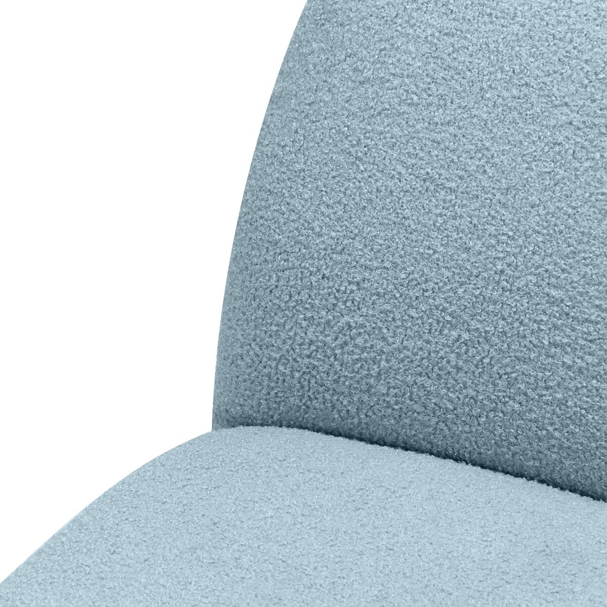 Fotel obrotowy 73x85x85 cm TENNO-3 bouclé niebieski