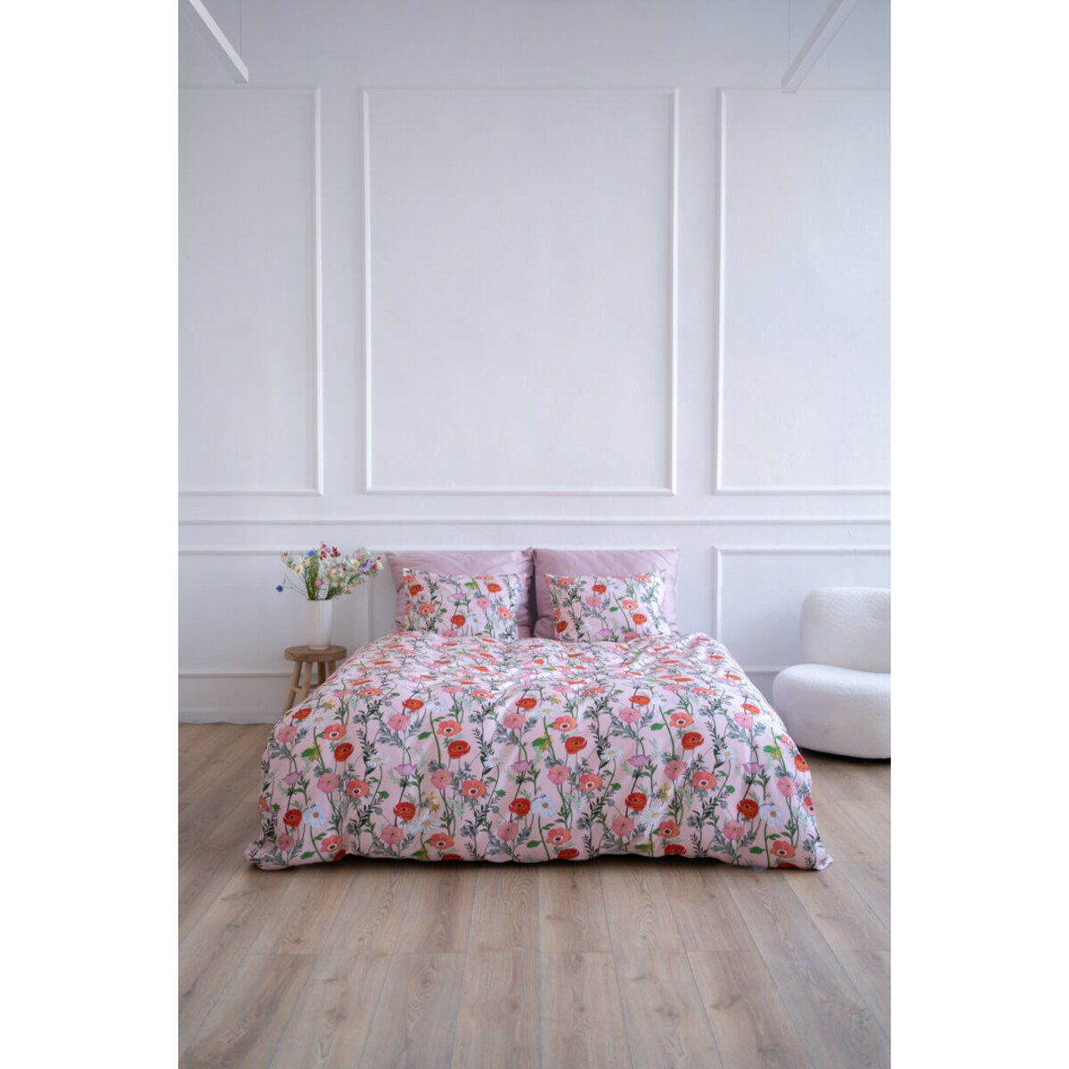 Pościel Makowa polana 200x200 + 2x 70x80 cm