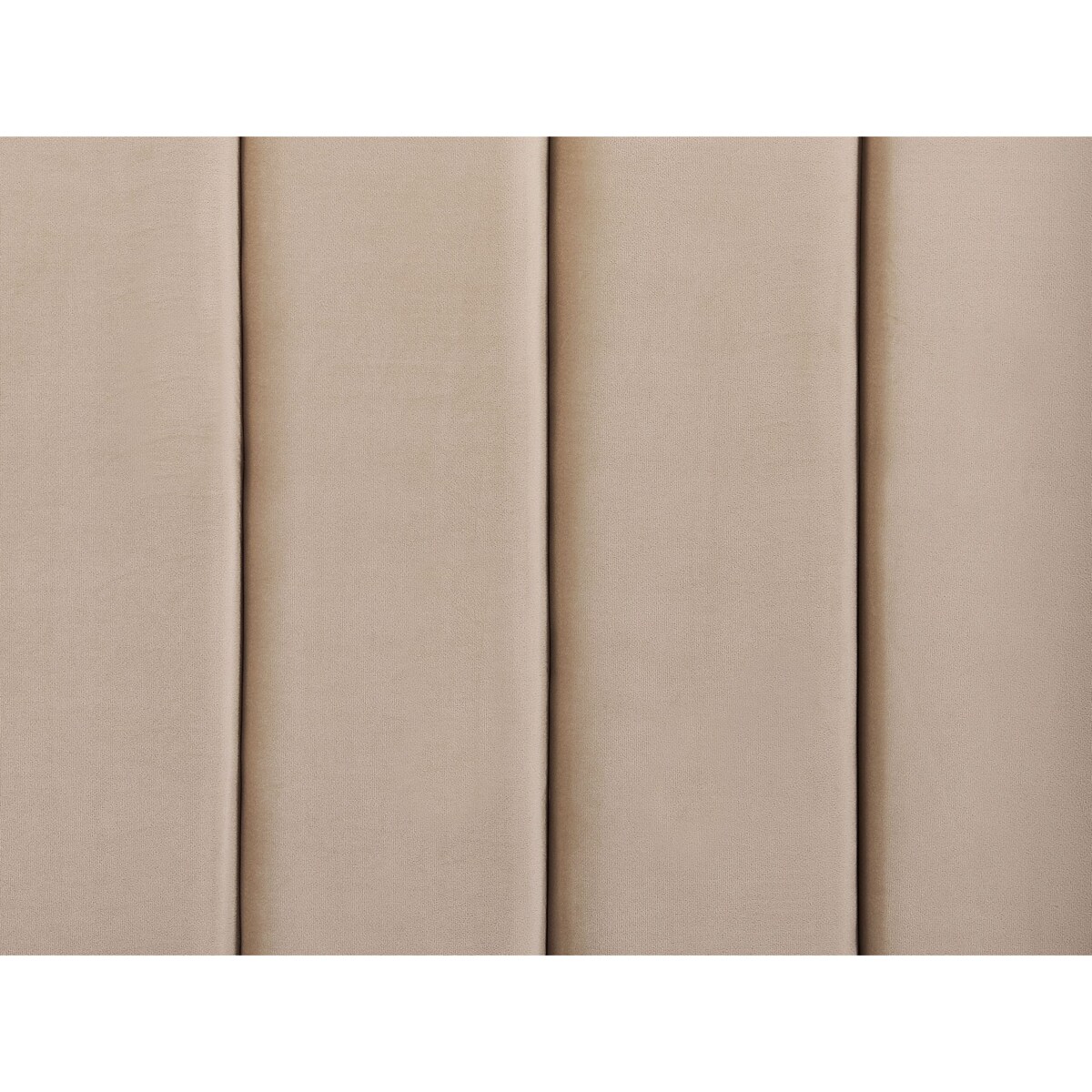 Łóżko wodne welurowe z ławką 180 x 200 cm beżowe NOYERS