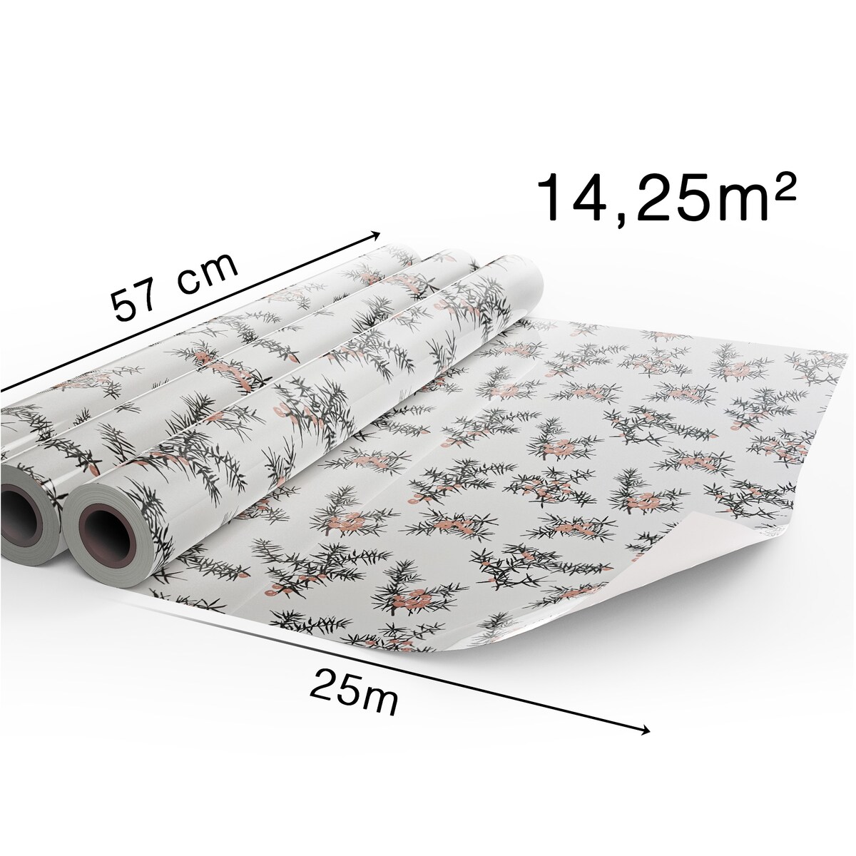 Papier Prezentowy Do Pakowania Prezentów 25 m MEGAROLKA Świąteczny Do Paczek Boże Narodzenie Ozdobny