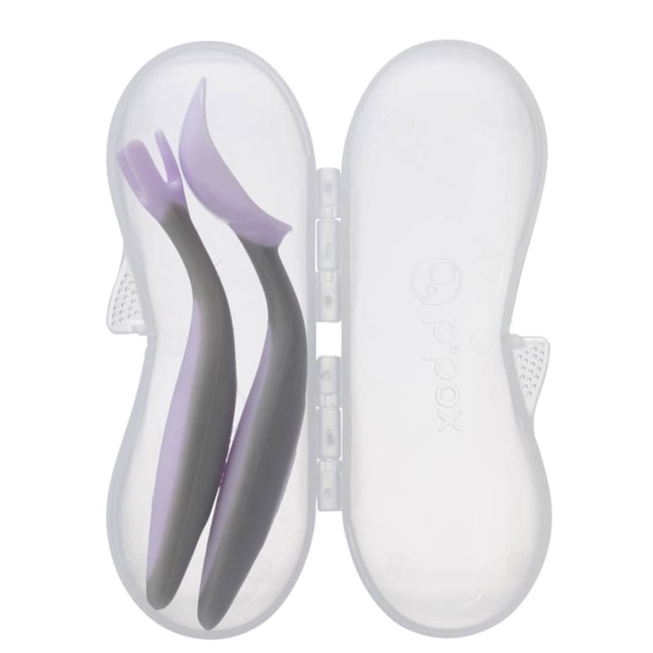 Sztućce dla niemowląt i dzieci do nauki jedzenia Gelato Boysenberry, b.box