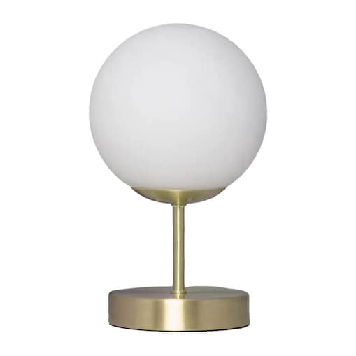 Stołowa lampka kula Milano ABR-LSS-Z-E27 Abruzzo metal szkło złoty biały