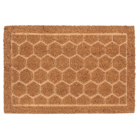 Wycieraczka wejściowa 40x60 cm Heksagony kokosowa pod drzwi