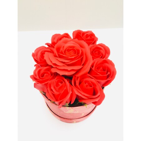 FLOWER BOX pudełko KWIATY Z MYDŁA płatki do kąpieli pachną na prezent róża