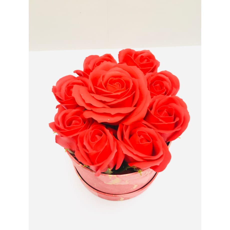 FLOWER BOX pudełko KWIATY Z MYDŁA płatki do kąpieli pachną na prezent róża