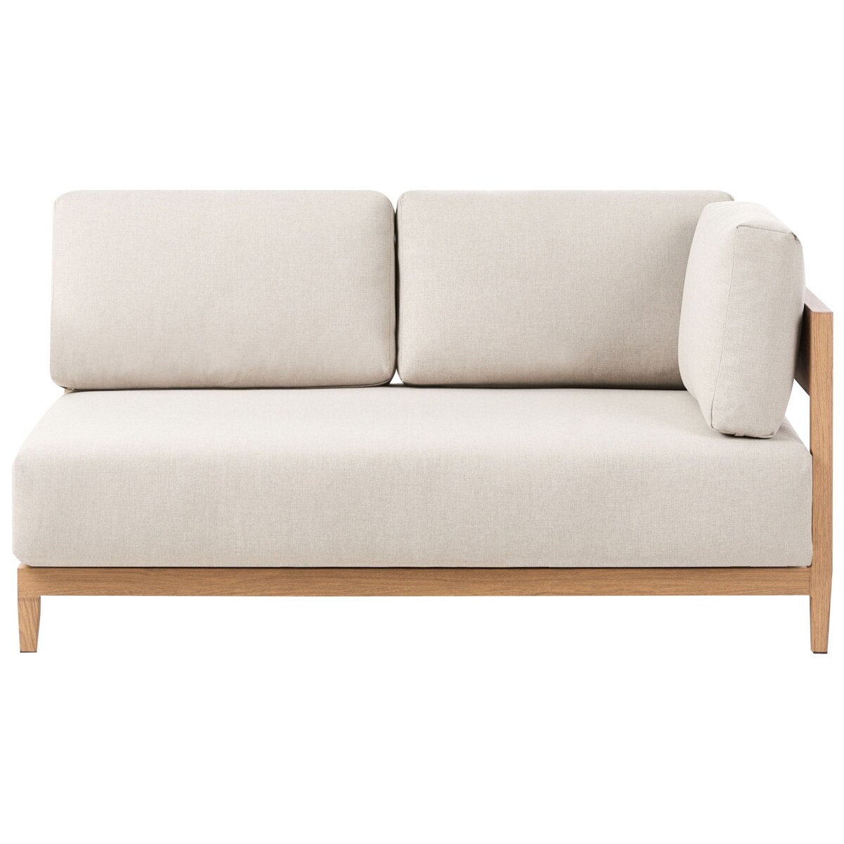 Sofa ogrodowa ze stolikiem dla 2 osób SAMPIERI Metal Jasnobrązowy