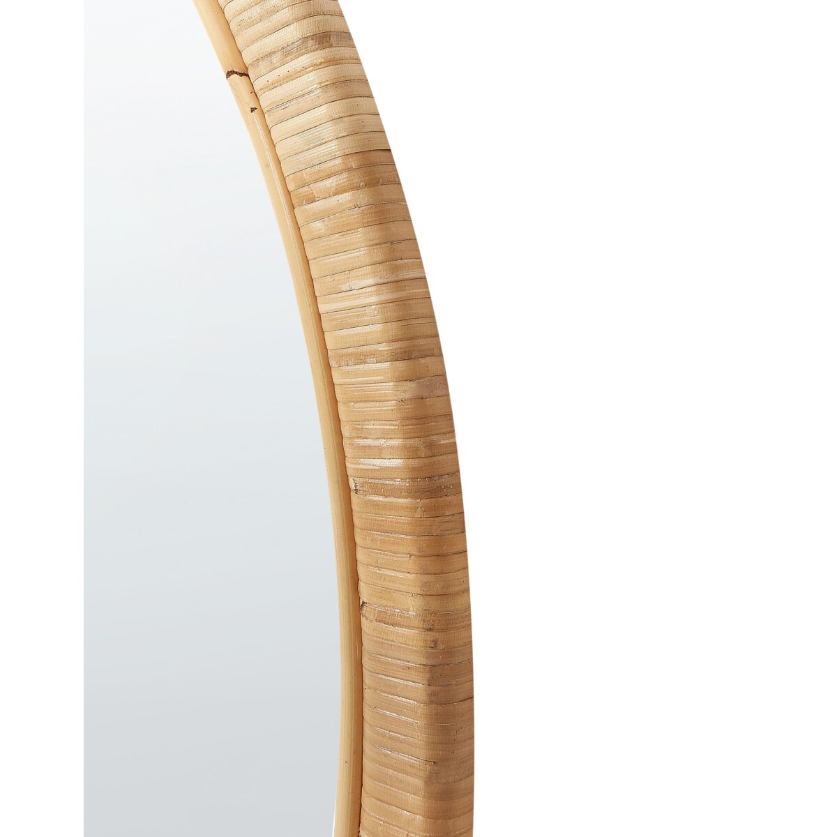 Rattan Lustro ścienne 70 cm Naturalny FOISSY