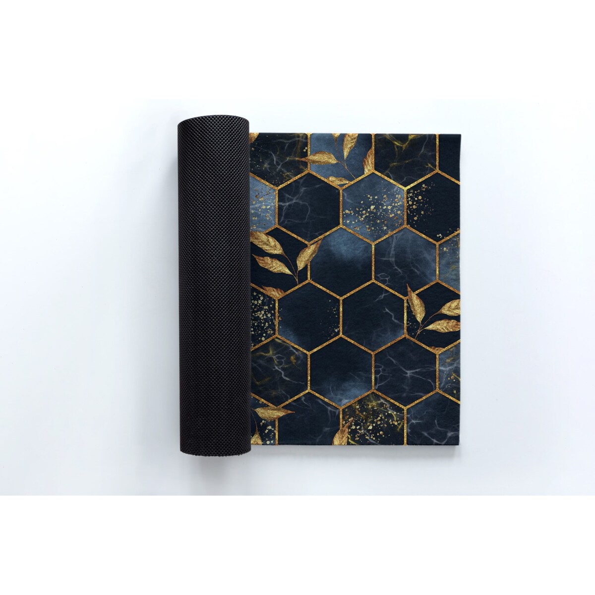 Wycieraczka zewnętrzna Złote sześciokąty 90x60cm