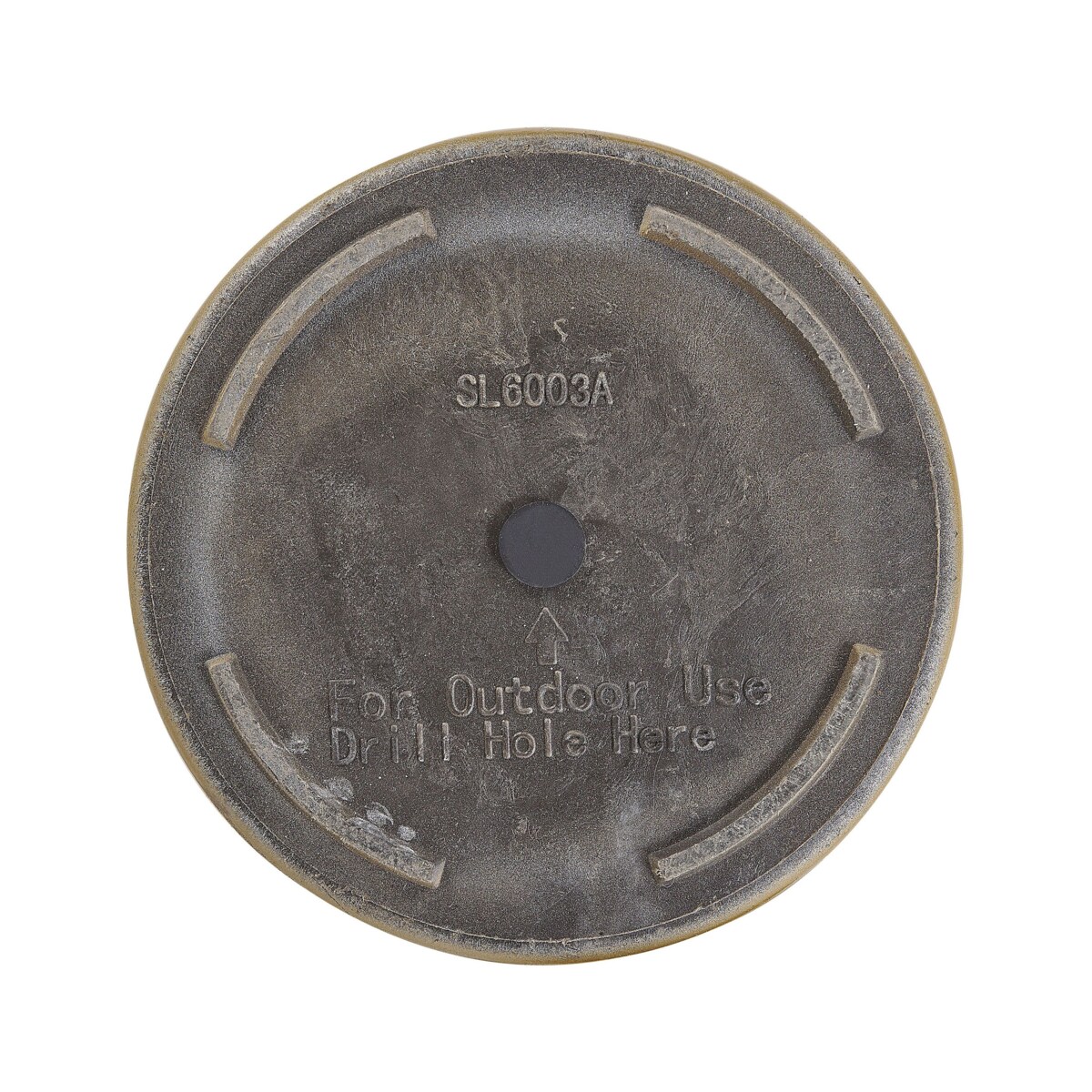 Zestaw 2 doniczek TSERIA Kamień 32 cm Złoty