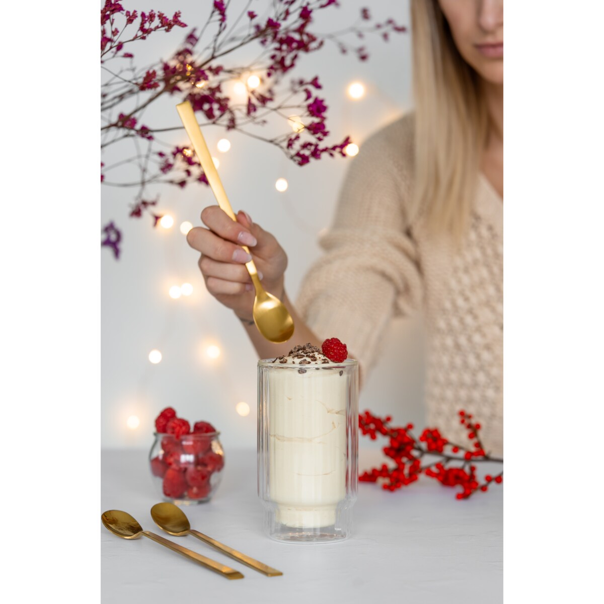 2 pucharki do deserów z podwójną ścianką 300 ml Lungo 7879