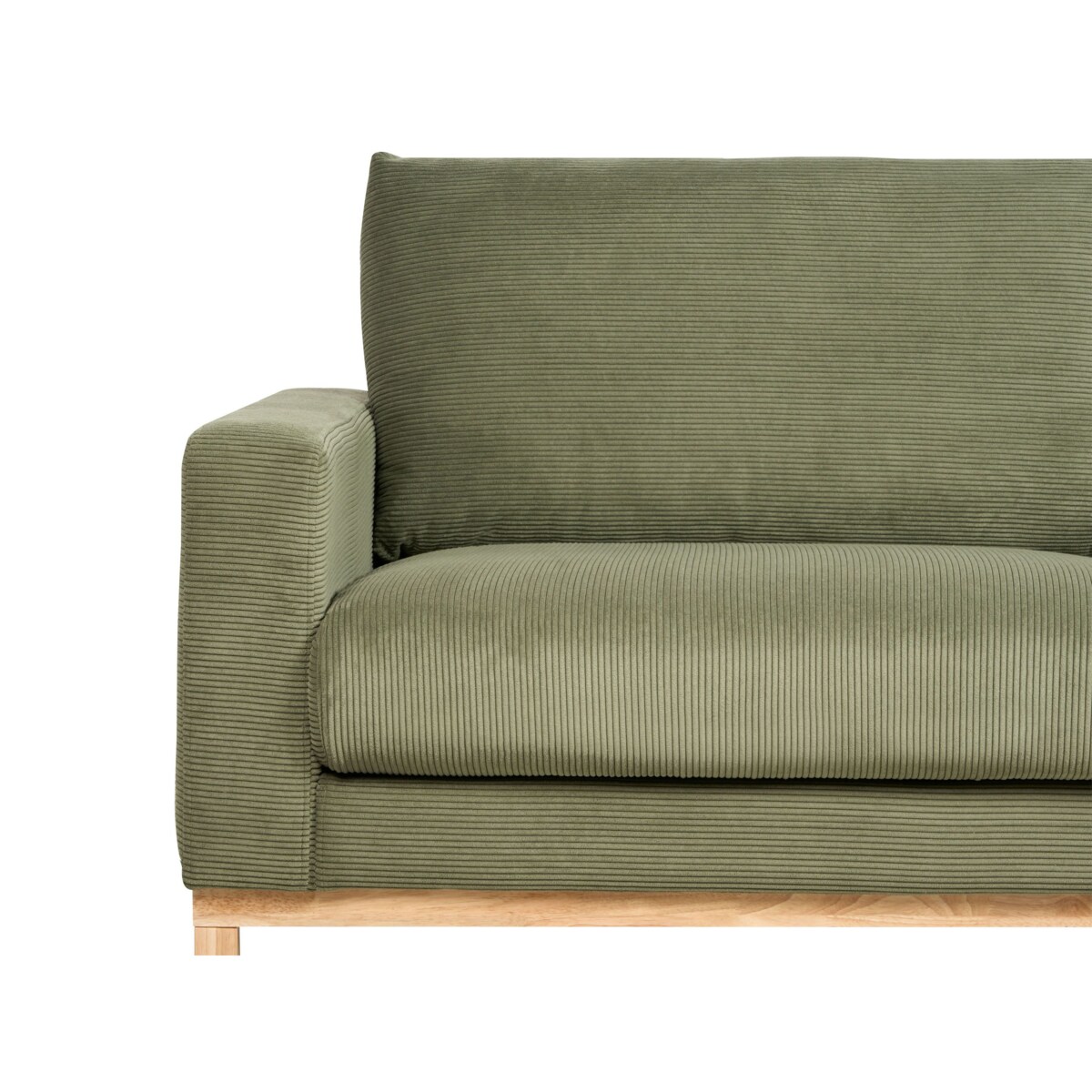 Narożnik dla 4 osób SIGGARD Sztruks Zielony Lewostronny